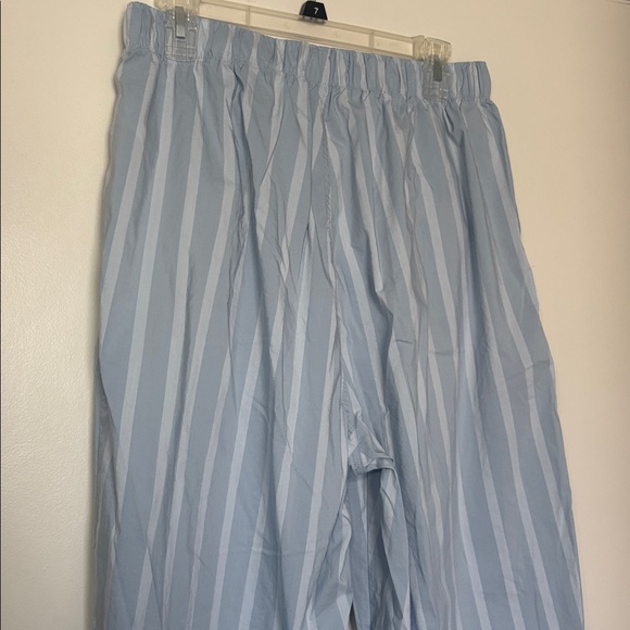 NEW Banana Republic Light Blue Striped Lounge PJ Pants size XL - Picture 4 of 5